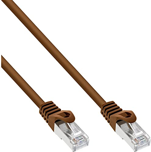 InLine 72511K Patchkabel, SF/UTP, Cat.5e, braun, 1m