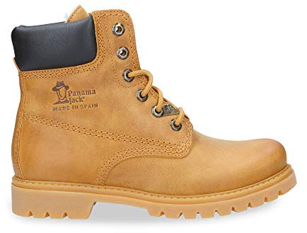 Panama Jack Panama 03 Wool Damen Warm gefüttert Biker Boots Kurzschaft Stiefel & Stiefeletten, Gelb (Vintage), 39 EU