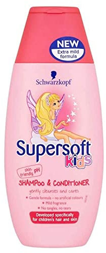 Supersoft Kids Shampoo and Conditioner, 250 ml, Pink