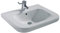 Ideal Standard Connect/Contour Waschtisch S238901, weiß, B: 600, T: 550, 1 Hahnloch mittig durchgestochen, mit Überlauf, unterfahrbar