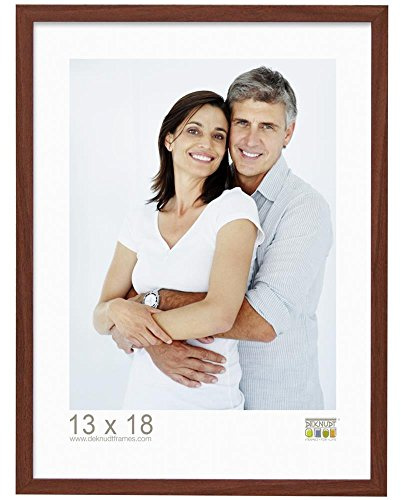 Deknudt Frames S44CH3-13.0X18.0 Bilderrahmen, Holz/MDF, Schlichter Stil, schmal, 21 x 16 x 1,33 cm, Hellbraun