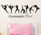 tellMeo Wandtattoo/Vinyl-Wandaufkleber, Motiv Gymnastic Girl/Turnen, für Schlafzimmer, Wohnzimmer, Sportraum