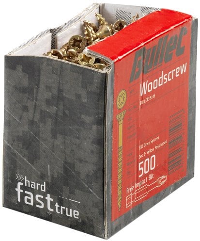 Bullet 4.0 x 20mm Wood Screw (300 Pieces)