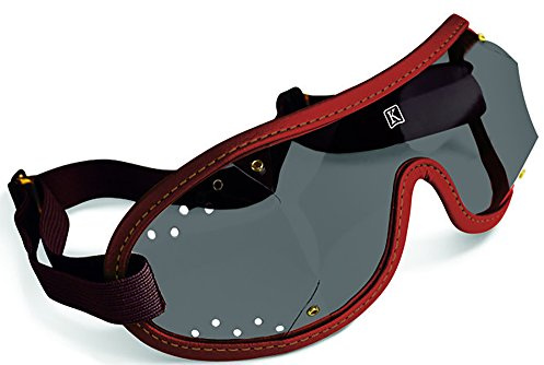 Kroops Jockey-Brille für Jockey Cross Country Punkt zu Punkt Brillen, gestanzte Entlüftung, Racing, braun, einheitsgröße