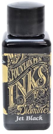 Diamine 30ml Jet Black fountain pen ink bottle