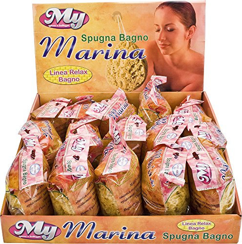 La Briantina Spugna Corpo Massaggiante da Bagno, Morbida e Delicata, per Tutti i Tipi di Pelle