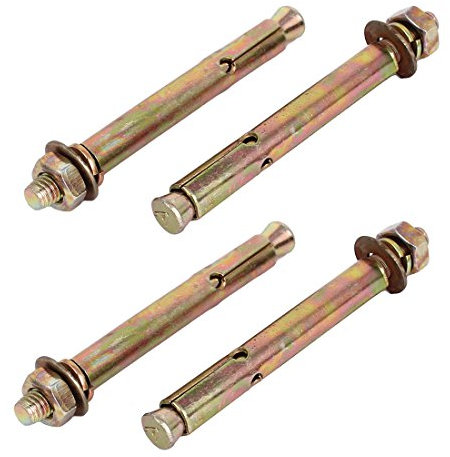 sourcing map 4 stk. M8 x 100mm Edelstahl Sechskantmutter Hülsen Dübel Erweiterungsschraube Bolzen DE de