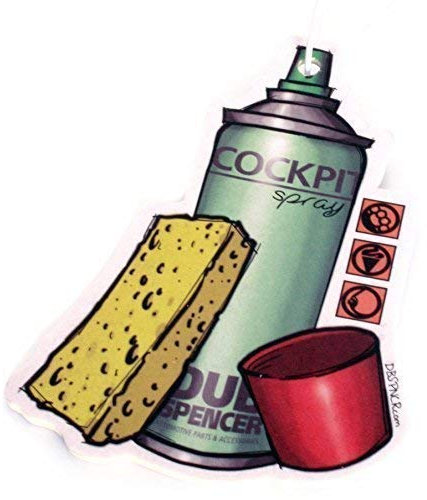 COCKPITSPRAY Duftbaum Air Freshener - New CAR, Citrus, Erdbeere - Fuzzy Dice JDM OEM Dub (Duft: Erdbeere)