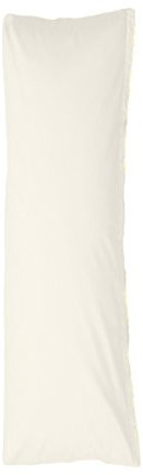 Bellana Seitenschläferkissen Bezug Stillkissen Mako Jersey 40x140 cm Farbe: Schnee