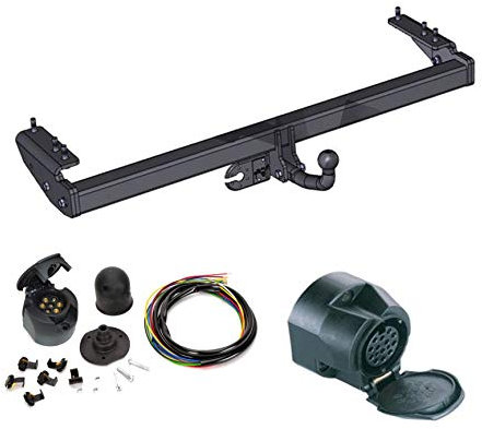 Gancio di traino + 13 pin elettrico per Suzuki Grand Vitara (solo 5 porte) 2005-/Swan Neck Traino Gancio di traino Trailer
