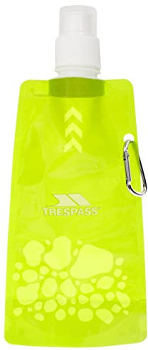 Trespass Hydromatic, Green, ONE SIZE, Collapsable Reusable Water Bottle 480ml, One Size, Green, Plastic