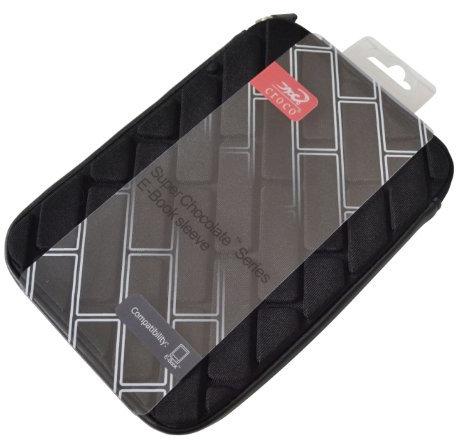 Croco® 7 Super Chocolate Brick Case Cover Carry Sleeve for 7 Tablets - Black