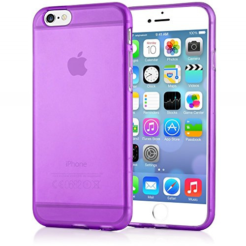 NALIA Handyhülle für iPhone 6 6S - Hülle, Lila Transparent