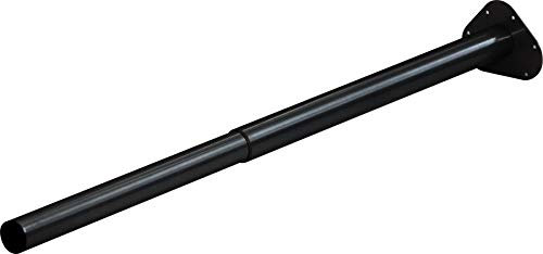 IB-Style - Einzel- Teleskop-Tischbein | ohne Befestigungsschrauben | 6 Variationen | Höhenverstellbar | Ø 50 mm, Form: Rund | Schwarz | 60-90 cm