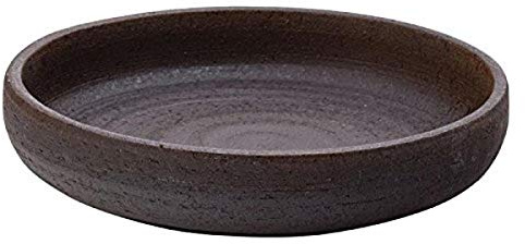 Utopia Fuji Low Dish 6inch / 15cm - Set of 6 - Oven Proof Black Terracotta Tapas Dish