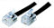 5m ADSL Cable - Premium Quality/Gold Plated Contact Pins/High Speed Internet Broadband/Router or Modem to RJ11 Phone Socket or Microfilter/Black