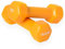Oliver – Vinyl Kurzhanteln Set 2 x 1kg Orange – Hantelset für Männer & Frauen – Hanteln Gusseisen mit griffigem Vinylüberzug – Für Gymnastik, Aerobic, Fitness- & Krafttraining im Studio oder zu Hause