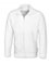 BP 1627-193-21-L Unisex-Sweatjacke, Lange Ärmel, hoher Kragen mit Reißverschluss, 320,00 g/m² Verstärkte Baumwolle, weiß, L
