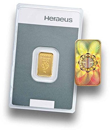 Goldbarren 2g Kinebar - 2 Gramm Gold - Heraeus - Prägefrisch - LBMA zertifiziert