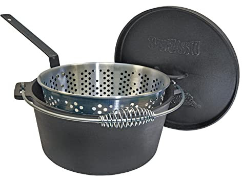 Bayou Classic 7460 Forno Olandese con Cestino, 8 – 1/2-quart