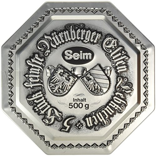 Seim Elisenlebkuchen Dose Silberdose, 1er Pack (1 x 500 g)