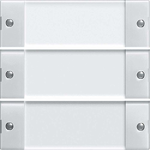 Gira 213303 Wippenset 3 fach Beschriftungsfeld System 55, klar / reinweiß