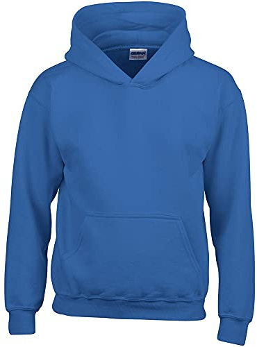 GILDAN Heavy Blend Childrens Unisex Hooded Sweatshirt Top/Hoodie (S) (Royal)