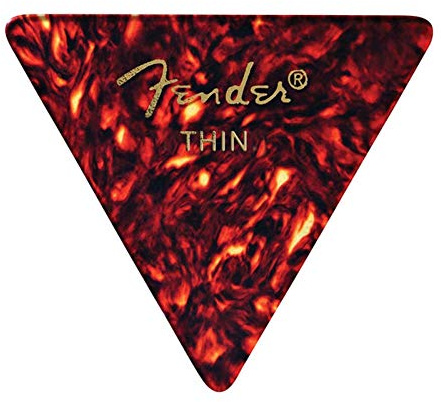 Fender 098-0355-700 355 Shape Picks, 12 Count, Shell, Thin