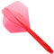 Condor Dart Flights | Zero Stress | Standard Nr. 2 | Transparentes Rot lang