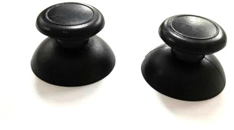 Cappuccio per stick analogico con levette, compatibile per Nintendo Wii U Controller, 2 pezzi., Colori:nero