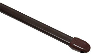 Gardinia Bastone per tende, Estendibile, Metallo/Plastica, Marrone, 40 - 65 cm, 2 unità