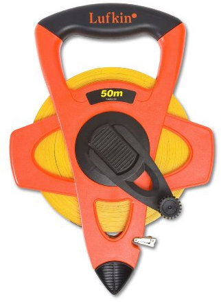 Lufkin Crescent Lufkin FM050CM Mètre ruban haute visibilité en fibre de verre Orange/noir 13 mm x 50 m