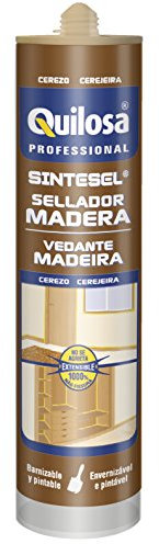 Quilosa T006908 Sellador en base acuosa para juntas de madera, Cerezo