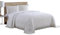 Beatrice Home Fashions Medallion Chenille Copriletto, ciniglia, Bianco, Queen