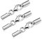 My-Bead 3 Stück Schmuckverschlüsse Set Ø 3.5mm 925 Sterling Silber Verschluss nickelfrei für Ø 3mm Lederarmbänder Ketten