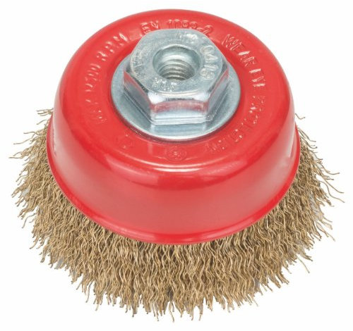 Bosch 2 608 622 062 - Cepillo (tipo vaso), latonado - 75 mm, 0,3 mm, M10 (pack de 1)