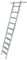 Krause 125194 Stufen Regalleiter, 4 Haken, 10 Stufen