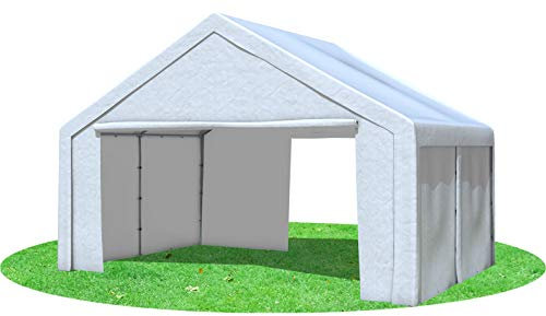 Stabilezelte Partyzelt 5x4 m Modular Pro PE 240 g/m² wasserdicht inkl. Seiten Festzelt Gartenzelt Weiss