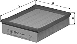 MAHLE LX 347 Luftfiltereinsatz
