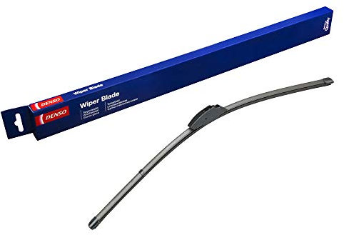Escobilla Limpiaparabrisas Plana Retrofit DENSO (DFR-010) 650 mm –Vehículos con volante a izquierda – Silenciosa y Duradera con Diseño Aerodinámico – Escobilla Limpiaparabrisas con 2 Años de Garantía