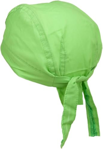 styleBREAKER Bandana Kopftuch für Damen und Herren verstellbar Zandana Bikertuch Polyester-Baumwollmix, Farbe:Limettengrün