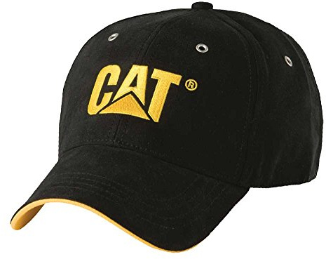 Caterpillar Herren Markenzeichen Microsuede Cap, schwarz, Einheitsgröße