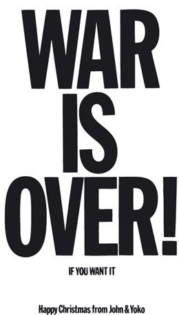HAPPYFANS John Lennon - Klappkarte War Is Over (Frieden)