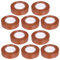 10 Stück PVC Isolierband Klebeband 10 Meter lang 15 mm breit -braun-