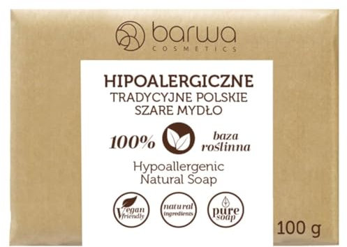 Barwa Traditionelle Politur Grau Seife Riegel Natürlich Hypoallergen Szare Mydlo 100g