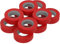 10 rollos VDE cinta aislante eléctrica PVC cinta adhesiva 15mm x 10m DIN EN 60454-3-1 color: rojo