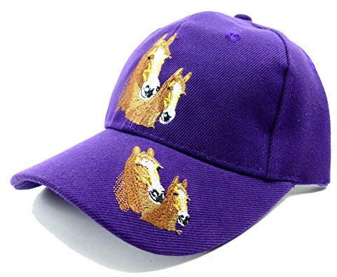 Reiter-Mütze Pferde-Cap lila violett
