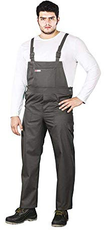 Reis SMS_48 Master Schutzlatzhose, Grau/Stahl Blau, 48 Größe