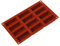 silikomart | SF026 Moule en silicone pour MINI CAKE Monoportions, antiadhésif, 12 Mini Cakes, Lot de 1 Moule à gâteau, 79 x 29 mm, h 30 mm, Made in Italy