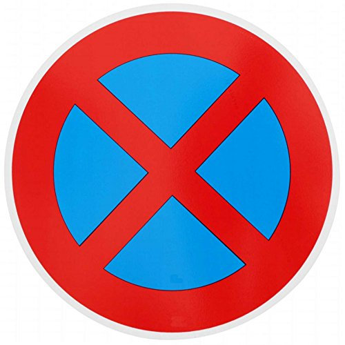 ORIGINAL Verkehrszeichen HALTVERBOT Nr. 283-50 Verkehrsschild Schild Strassenschild Parkverbot StVO Verbotsschild für Parken Straßenzeichen Verbotsschild Halteverbot für Parkplatz Schilder RAL